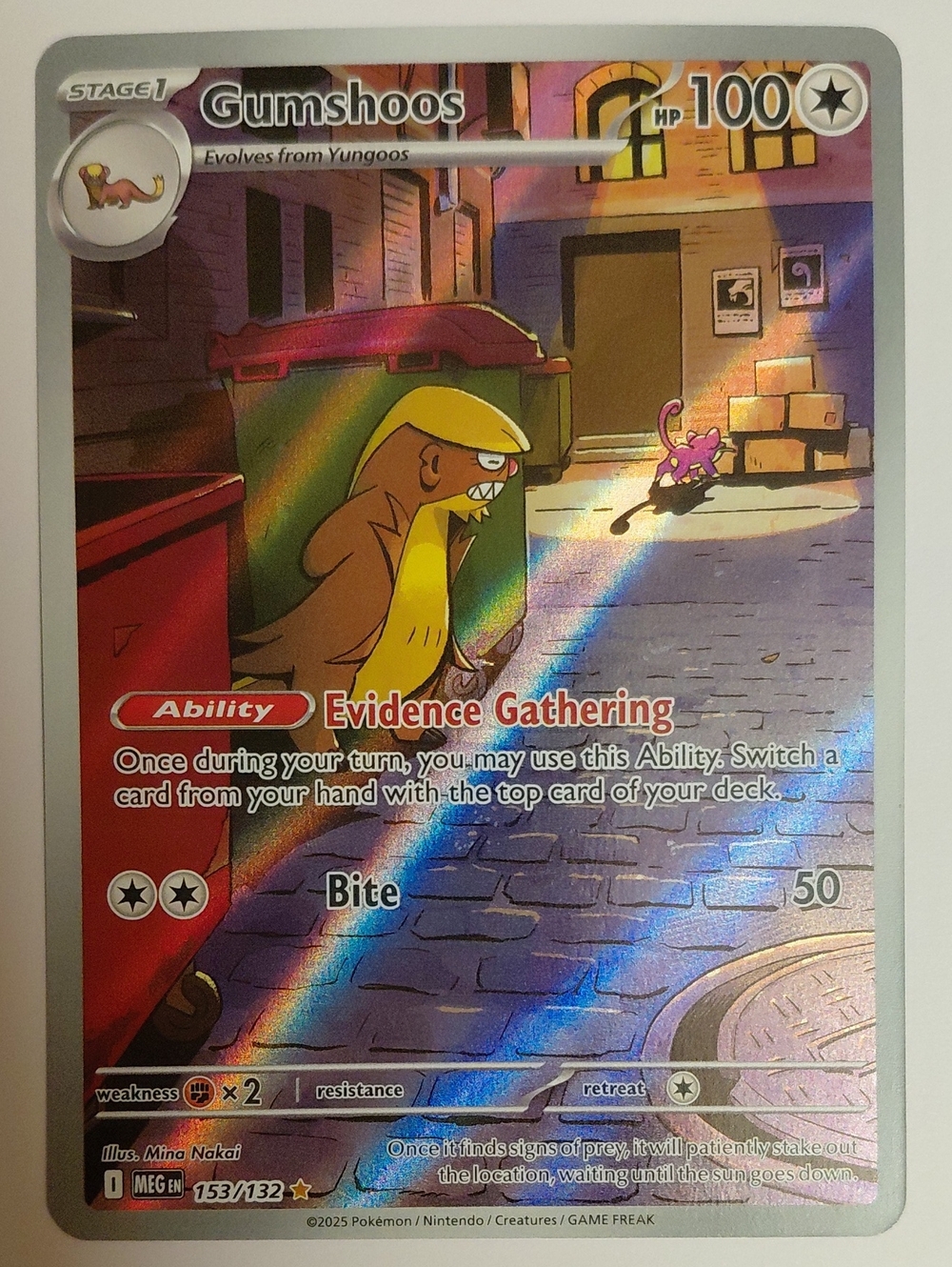 Gumshoos - Mega Evolution - Full Art Pokemon Card